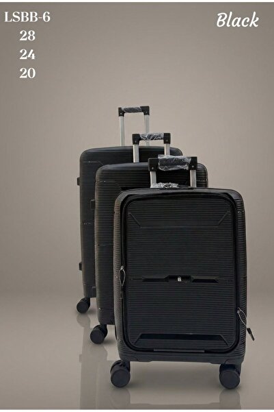 Generic 3-Piece Hardside Lightweight PP Luggage Set with 360° Spinner Wheels