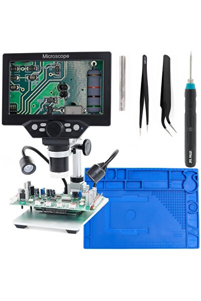 TECHREBAL Microscop Digital x1200 + Fier de lipit USB + Covoraș 440x310
