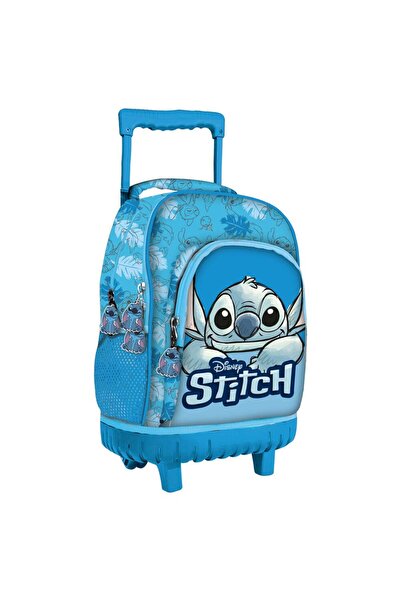 Stitch Troler albastru, bretele ajustabile și întărite, Grande, trei comparti...