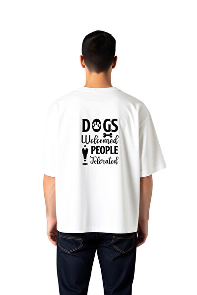 PayBuy Men's Oversize T-Shirt 100% Cotton Dog Printed Humor Graphic Patterned...
