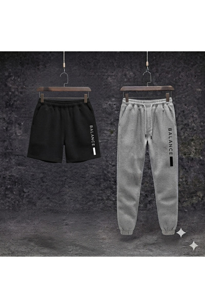 Gutsy Sports Tracksuit Shorts 2-Piece Combination Thin Summer Sweat-Absorbing...