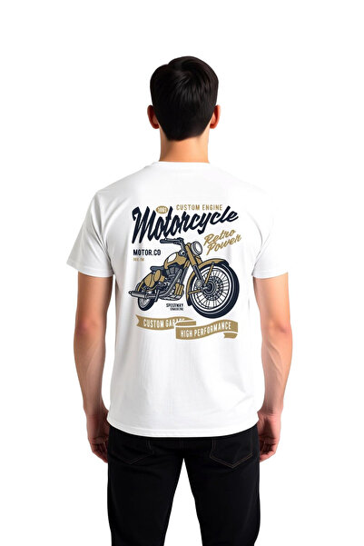 PayBuy Men's Vintage Motorcycle Printed T-Shirt Custom Engine Retro Style Rel...