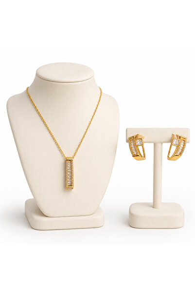 BELLA CİAO Gold-Tone Crystal Jewelry Set – Design 11