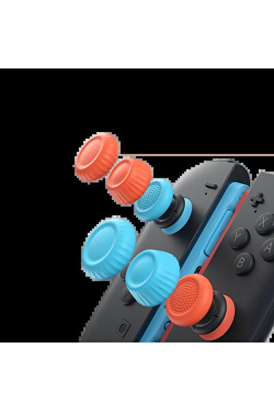 jsaux Husă de prindere Joy-Con 6-în-1 pentru consola Nintendo Switch, în 2 cu...
