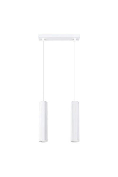 SOLLUX KARBON 2 lampă suspendată albă