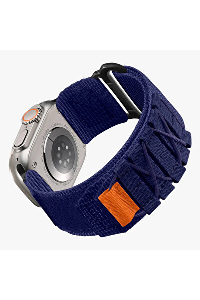 kılıfbenim Apple Watch Uyumlu Askeri Outdoor Naylon Spor Kordon Çapraz Bağcık...