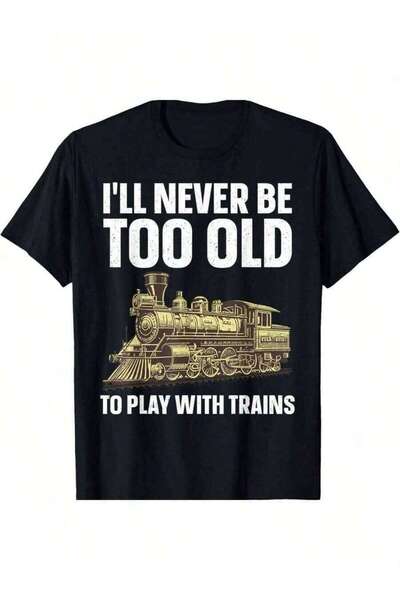 26LIK Funny Art Women Railroad Model Train Lover Unisex-Shirt