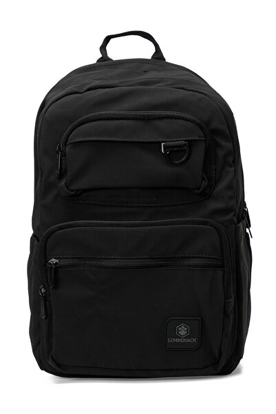 lumberjack Rucsac unisex negru cu două buzunare BPCK