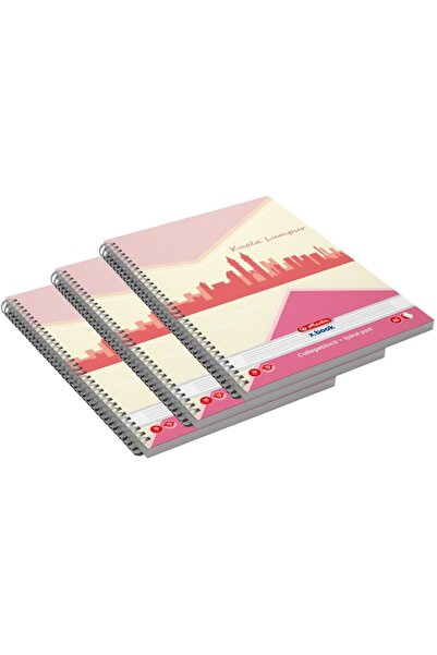 Herlitz Caiet cu spira A5, 70 file, dictando, Economic, 5 buc/set