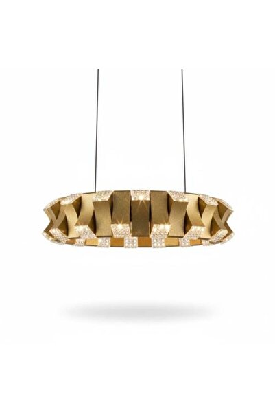ٍSiera Light هيرا ثريا دائرية ذهبية وسوداء P 21005