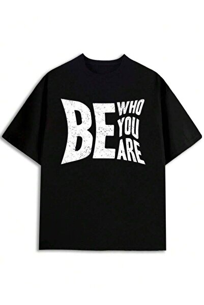 Astogria13 Be Yourself Men's Black-Shirt, 2026, Summer Vintage Style, Fit, Su...