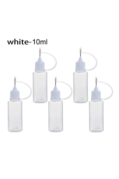 Choice1 White-10ml-5pcs Plastic 5pcs/set 5/10/20/30/50/100ML Needle Tip Glue ...