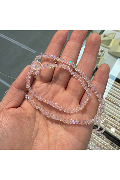 Choice 3mm Pink 3mm pink Natural Spinel Quartz Beads Faceted Tiny Semi-precio...