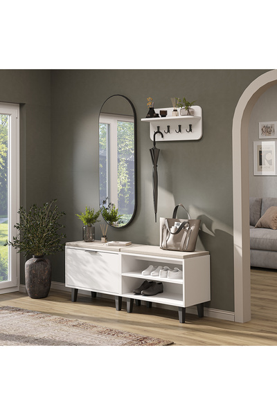 ROOMART Nord Vestiyer Takımı Askılıklı, Kapaklı Bench, Kapaksız Bench, Modüle...