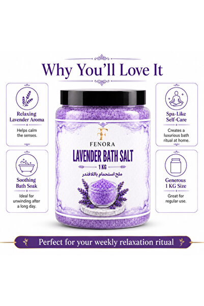 Veluora SPA SALT LAVENDER 1KG SOOTHING & RELAXING