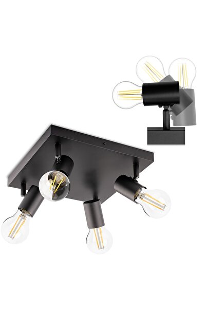 Lumiled Plafonieră Spot Tubular Halogen 4x E27 GLASA