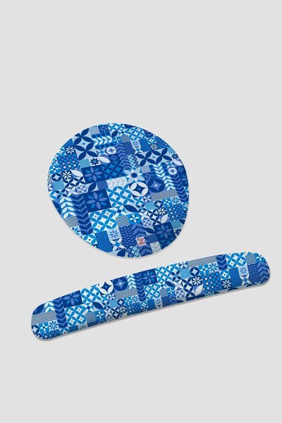 Flipped Blue Days Bilek Destekli Mousepad ve Klavyepad