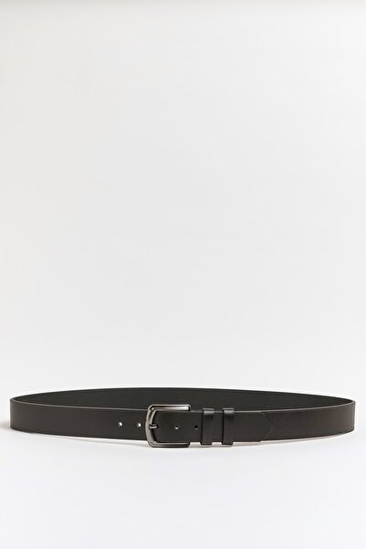 Faruk balkanas Genuine Natural Leather Flat Buckle Belt