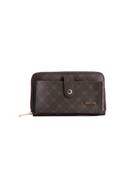 Armine Dotted wallet coffee