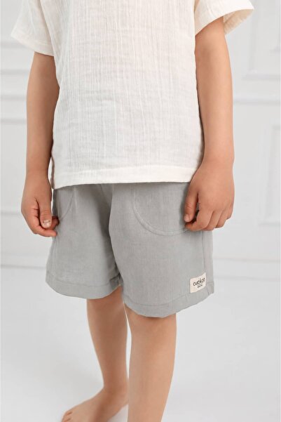 Cuckoo Cotton شورت روفين للأولاد من الموسلين