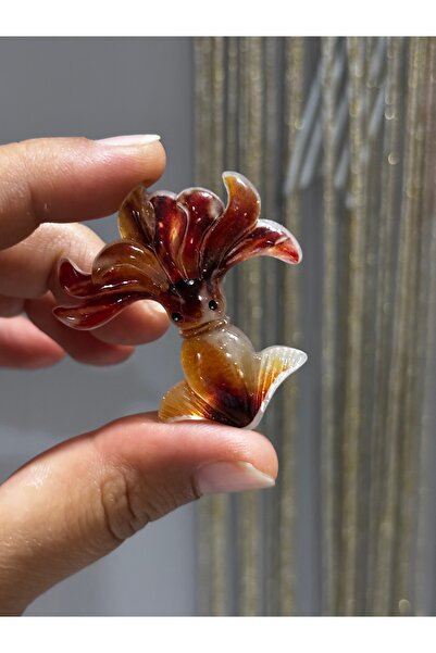 MODA Maisonlune Fish Figured Acetate Hair Clip Brown