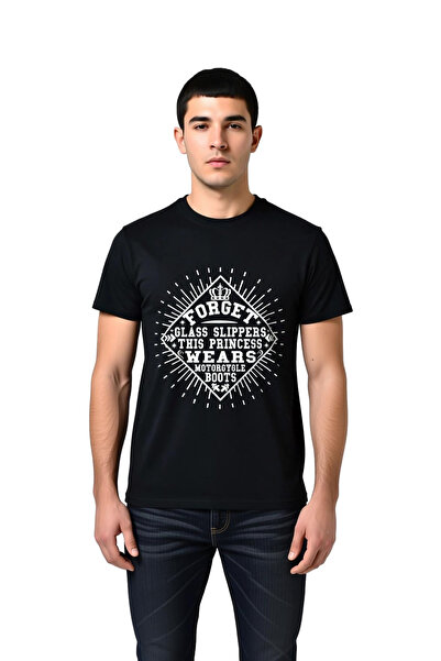PayBuy Princess with Motorcycle Boots Men's Printed T-Shirt