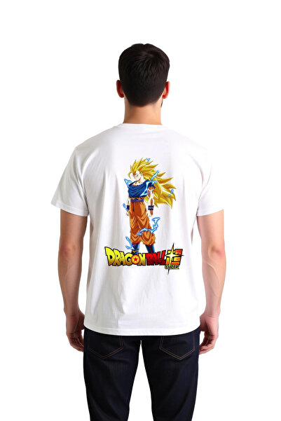 PayBuy Men's Anime Character Printed Cotton T-Shirt Hero with Spiky Hair Ener...