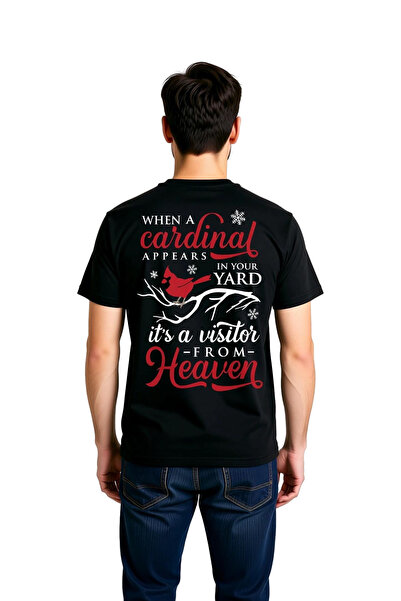 PayBuy Men's Cardinal Bird Spiritual Message Printed 100% Cotton Relaxed Fit ...