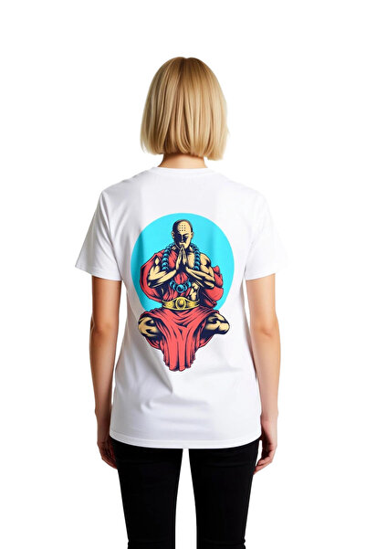 PayBuy Women's Meditation Figure Printed T-Shirt Spiritual Design Relaxed Fit...