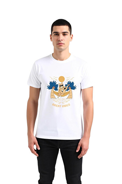PayBuy Music Loving Cat Theme Printed Men's T-Shirt
