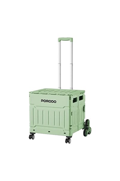 porodo 75L Collapsible Wagon Cart with 8 Wheels & Telescopic Handle