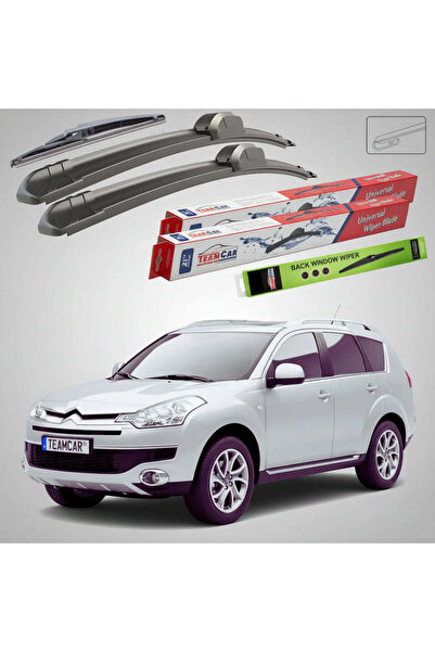 TEAMCAR Wipers Citroën C-Crosser Gen I EP 2007-2013 | Front and Rear Flat Set...
