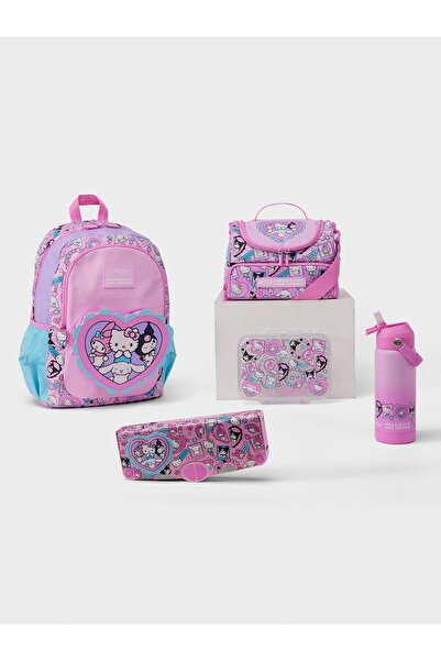 SMIGGLE مجموعة حقائب مدرسية هيلوكيتي والأصدقاء مكونة من 5 قطع