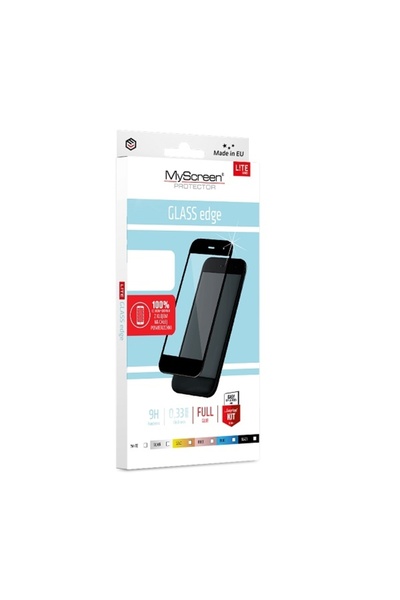 Generic MS Diamond Glass Edge Lite FG Honor 10X Lite μαύρο/μαύρο Πλήρης Κόλλα