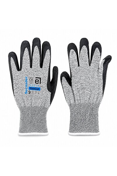 Egebant G-331734 Nitril İşçi Eldiven NO 9 Zebra Bandı Medium Kesilme Dirençli