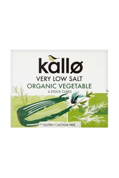 Kallo Organic Vegetable Stock Cubes - Very Low Salt - Lactose & Gluten Free -...