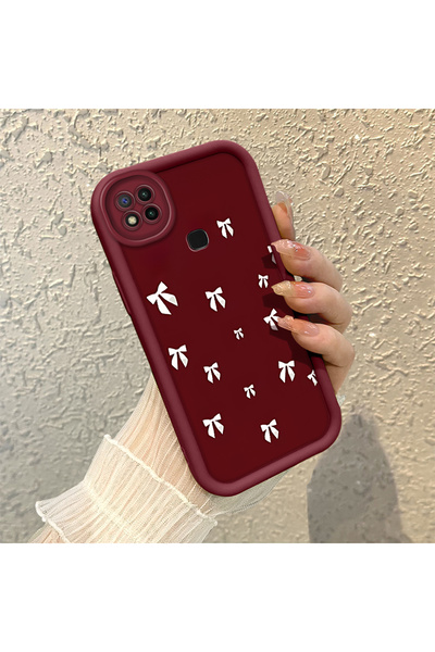 quırkshıeld Redmi 9C/10A Uyumlu Zarif Küçük Fiyonk Motifli Kılıf, Rahat Tutuş...