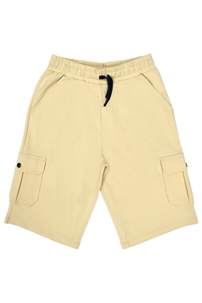 OrganicKid Bon Voyage Erkek Bej Kargo Cepli Short