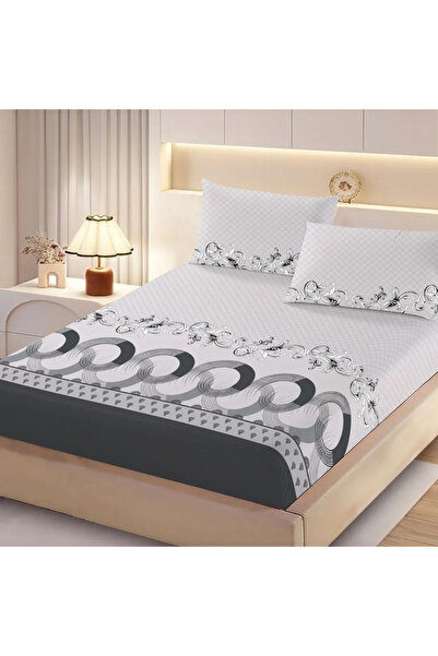 TextiLici Set Husă de pat cu elastic, FixOnBed, 160 x 200 cm, bumbac, 2 fete ...