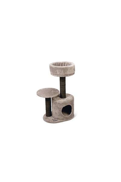 Karlie Flamingo Karlıe Tırmala Wooden Cat House Gray (50X35X85)