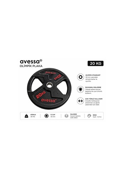 AVESSA Op-20Kg Olimpik Plaka 20 Kg