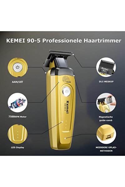 RGV Kemei KM-90-5 Profesyonel Sıfır Kesim -7500 RPM