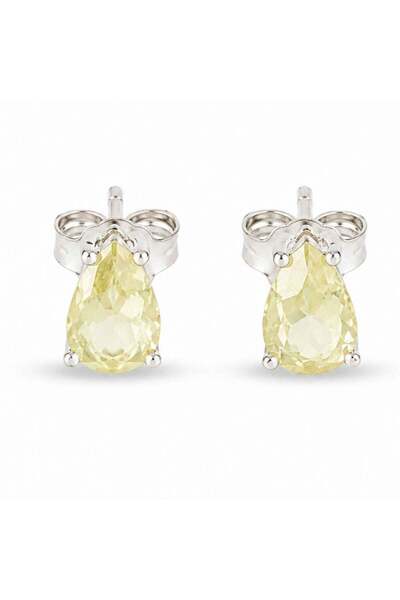 craftmystic Cercei Argint 925 cu Citrin in Forma de Lacrima - Bucurie si Ener...