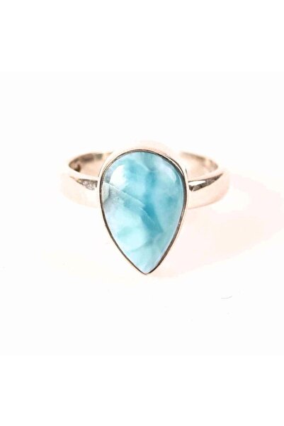 craftmystic Δαχτυλίδι Ασημένιο 925 με Λαρίμαρ σε Σχήμα Δάκρυ – Ηρεμία και Εσω...