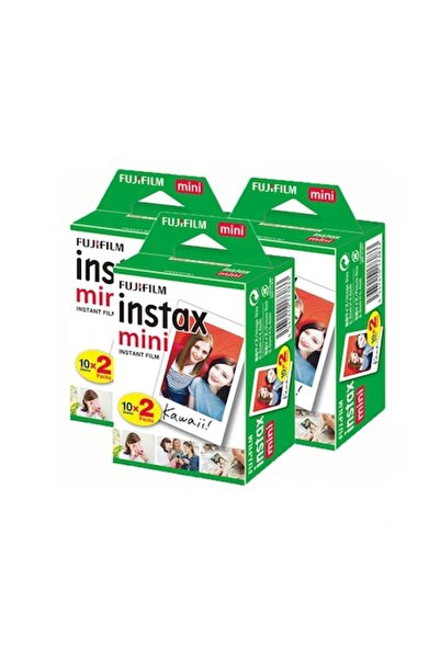 Fujifilm Set de 3 filme instant mini, 20 x 3, Multicolor