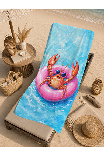 Evmila Prosop de plajă 70x150 cu model Pop Art Simitte Lobster Pool - Prosop ...