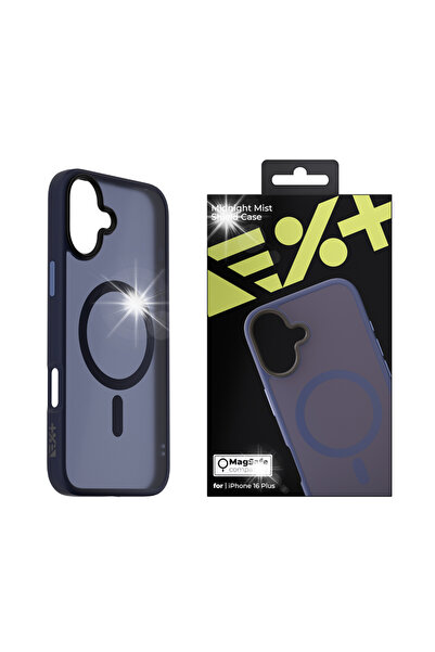 NEXT ONE Husă Mist Shield MagSafe pentru iPhone 16 Plus, albastru miez de noapte