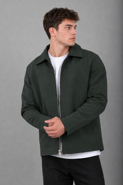 ByTrend Tyson Fabric Collared Zippered Seasonal Coat Pldp 3034_60396-1