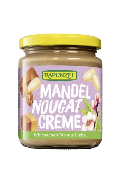 Rapunzel Cremă organică de migdale și nuga, 250g