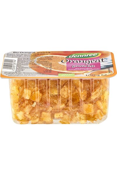 Dennree Coajă de portocală confiată organică, 100g
